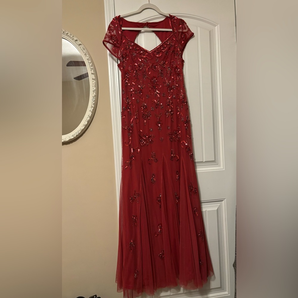 Adrianna Papell Beaded Evening Gown Size 10